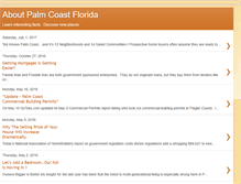 Tablet Screenshot of aboutpalmcoast.blogspot.com