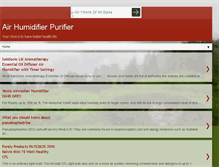 Tablet Screenshot of airhumidifierpurifier.blogspot.com