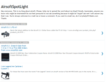 Tablet Screenshot of airsoftspotlight.blogspot.com