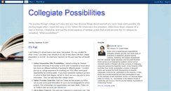 Desktop Screenshot of collegiatepossibilities.blogspot.com