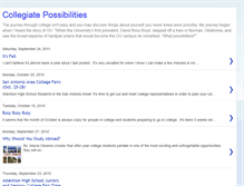 Tablet Screenshot of collegiatepossibilities.blogspot.com