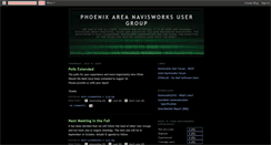 Desktop Screenshot of phxnavisworksusergroup.blogspot.com