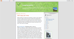 Desktop Screenshot of leapingpoint.blogspot.com