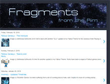 Tablet Screenshot of fragmentsfromtherim.blogspot.com