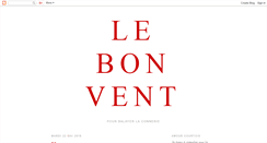 Desktop Screenshot of le-bon-vent.blogspot.com