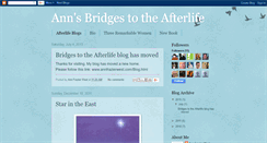 Desktop Screenshot of annsbridgestotheafterlife.blogspot.com