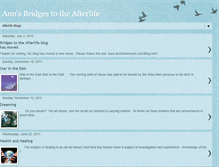 Tablet Screenshot of annsbridgestotheafterlife.blogspot.com