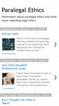 Mobile Screenshot of paralegal-ethics.blogspot.com
