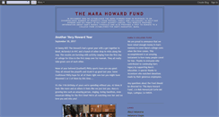 Desktop Screenshot of marahowardfund.blogspot.com