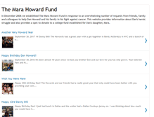 Tablet Screenshot of marahowardfund.blogspot.com