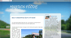 Desktop Screenshot of marathonfoodie.blogspot.com