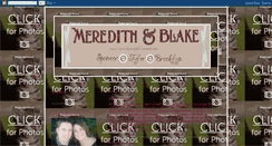 Desktop Screenshot of meredithandblake.blogspot.com