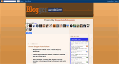 Desktop Screenshot of bloggerautofollow.blogspot.com