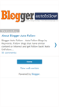 Mobile Screenshot of bloggerautofollow.blogspot.com