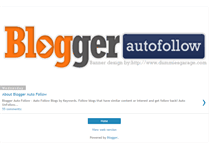 Tablet Screenshot of bloggerautofollow.blogspot.com