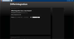 Desktop Screenshot of differintegration.blogspot.com