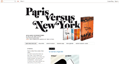 Desktop Screenshot of parisvsnyc.blogspot.com