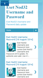 Mobile Screenshot of eset-username.blogspot.com