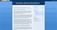 Desktop Screenshot of hogspotting.blogspot.com