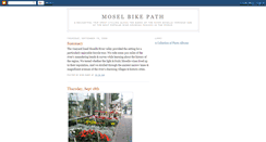 Desktop Screenshot of moselbikepath.blogspot.com