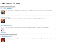 Tablet Screenshot of enlabibliotecadebabel.blogspot.com