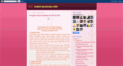 Desktop Screenshot of materi-pramuka.blogspot.com