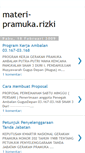 Mobile Screenshot of materi-pramuka.blogspot.com