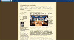 Desktop Screenshot of cantinhoparaartistas.blogspot.com