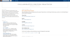 Desktop Screenshot of collaborativewritingpractices.blogspot.com