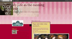 Desktop Screenshot of canningwife.blogspot.com