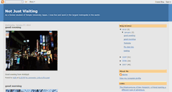 Desktop Screenshot of notjustvisiting.blogspot.com
