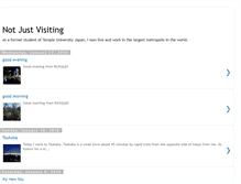 Tablet Screenshot of notjustvisiting.blogspot.com
