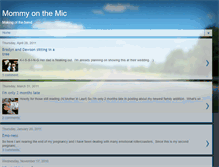 Tablet Screenshot of mommyonthemic.blogspot.com