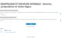Tablet Screenshot of deontologie.blogspot.com