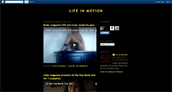 Desktop Screenshot of motionandlife.blogspot.com