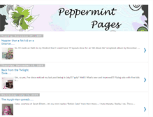 Tablet Screenshot of peppermintpages.blogspot.com