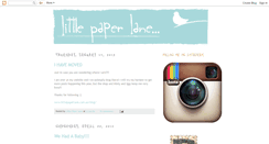 Desktop Screenshot of littlepaperlane.blogspot.com