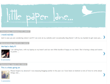 Tablet Screenshot of littlepaperlane.blogspot.com
