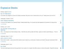 Tablet Screenshot of explosive-stocks.blogspot.com