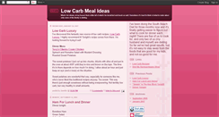 Desktop Screenshot of lowcarbideas.blogspot.com