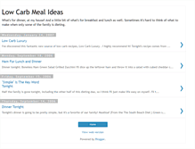 Tablet Screenshot of lowcarbideas.blogspot.com