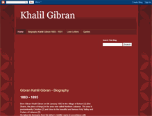 Tablet Screenshot of gibrankhalilgibran.blogspot.com