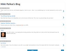 Tablet Screenshot of nikkipalikat.blogspot.com
