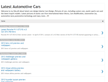 Tablet Screenshot of latestautomotivecars.blogspot.com