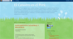 Desktop Screenshot of catastroenelperu.blogspot.com