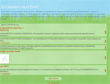 Tablet Screenshot of catastroenelperu.blogspot.com
