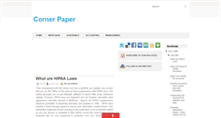 Desktop Screenshot of cornerpaper.blogspot.com