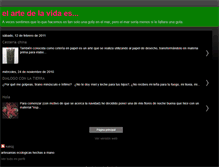 Tablet Screenshot of elartedelavidaes.blogspot.com