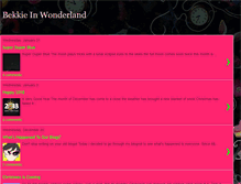 Tablet Screenshot of bekkieswonderland.blogspot.com