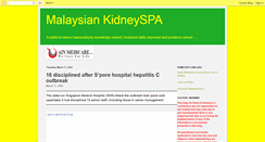 Desktop Screenshot of malaysiankidneyspa.blogspot.com